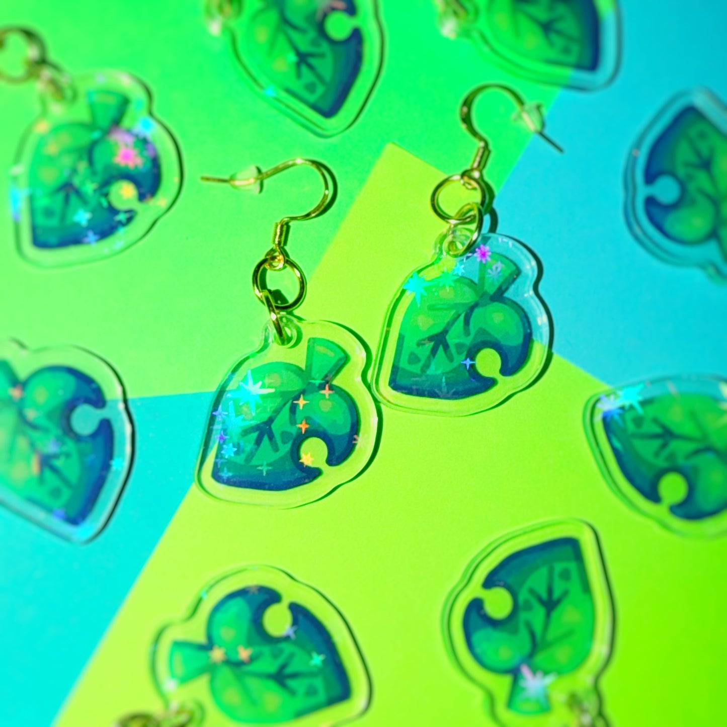 Crossing Leaf Earrings