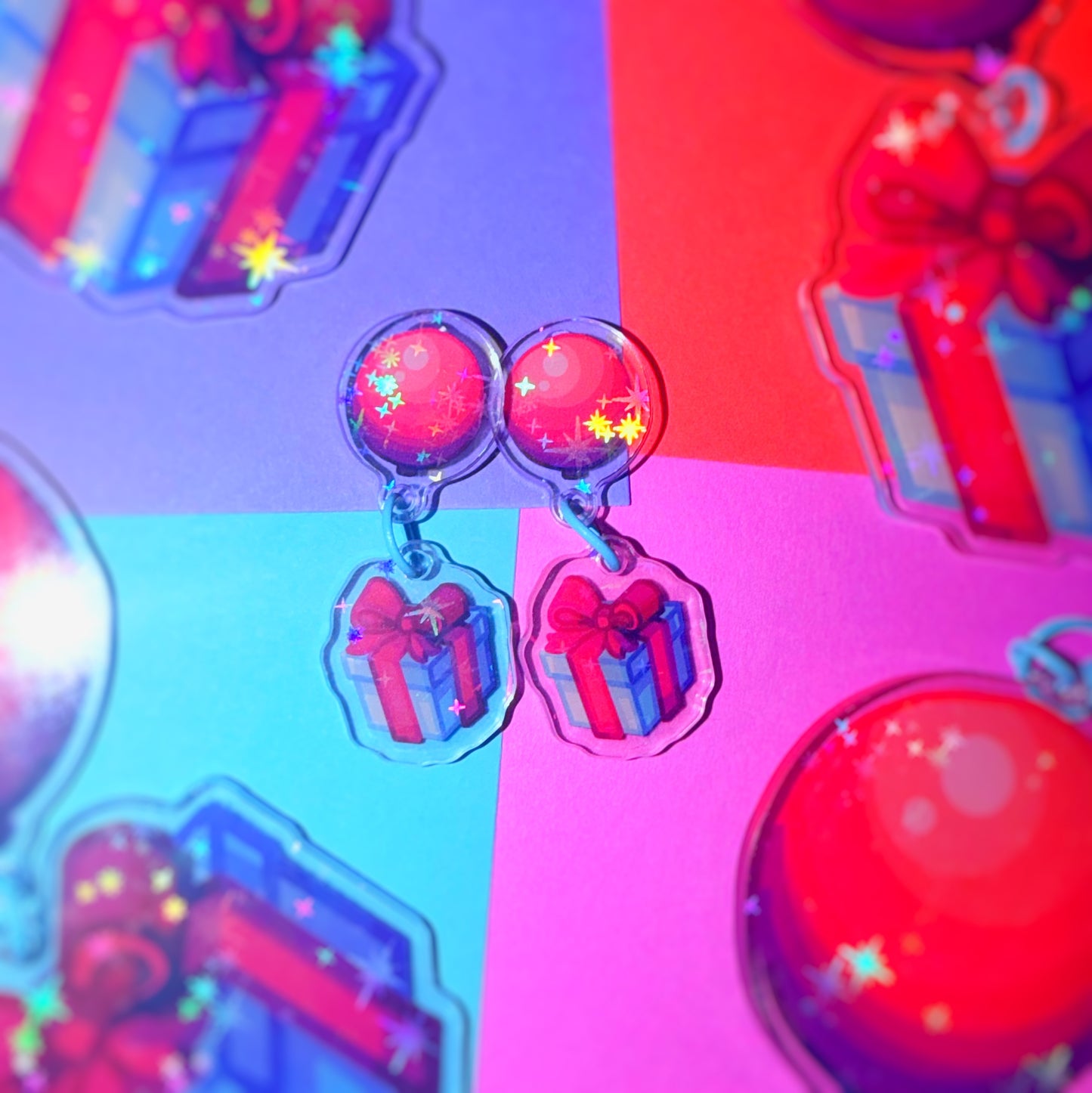Present Balloon Earrings