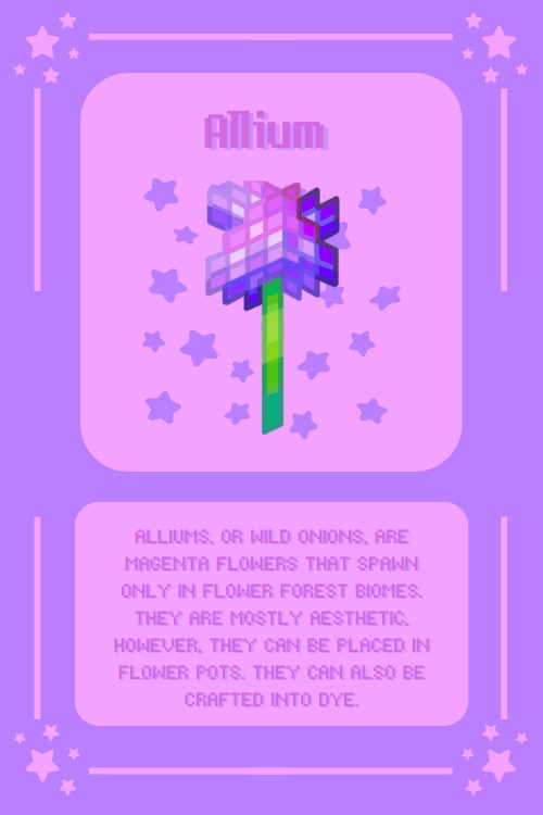 Flower Info Card Print