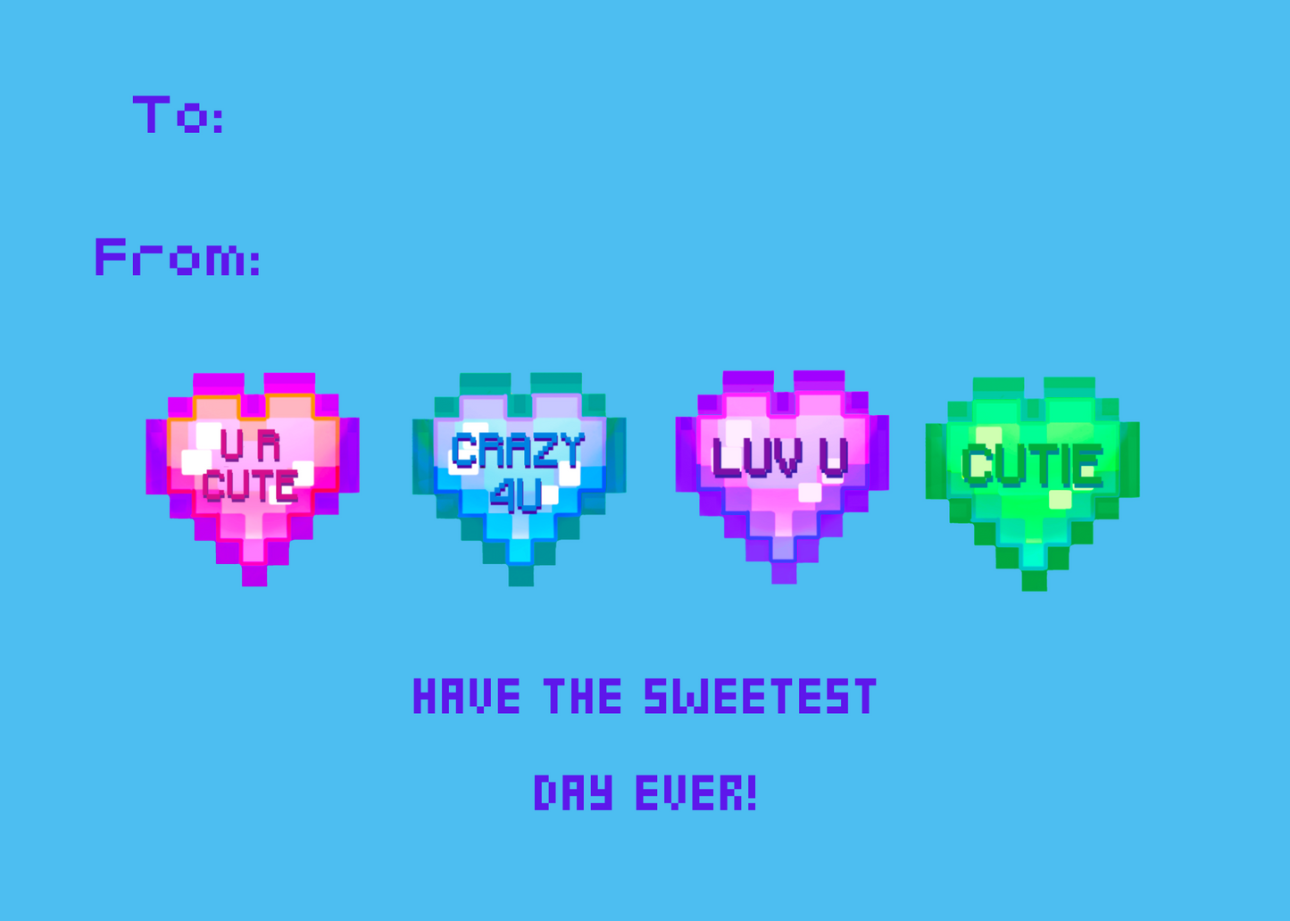 Candy Heart Sayings Shaker Keychain