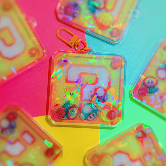 Lucky Block Shaker Keychain