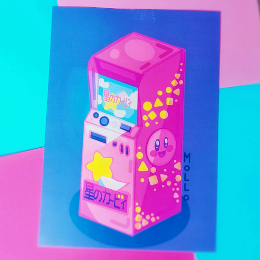 Video Game Inspired Arcade Machine Digital Print